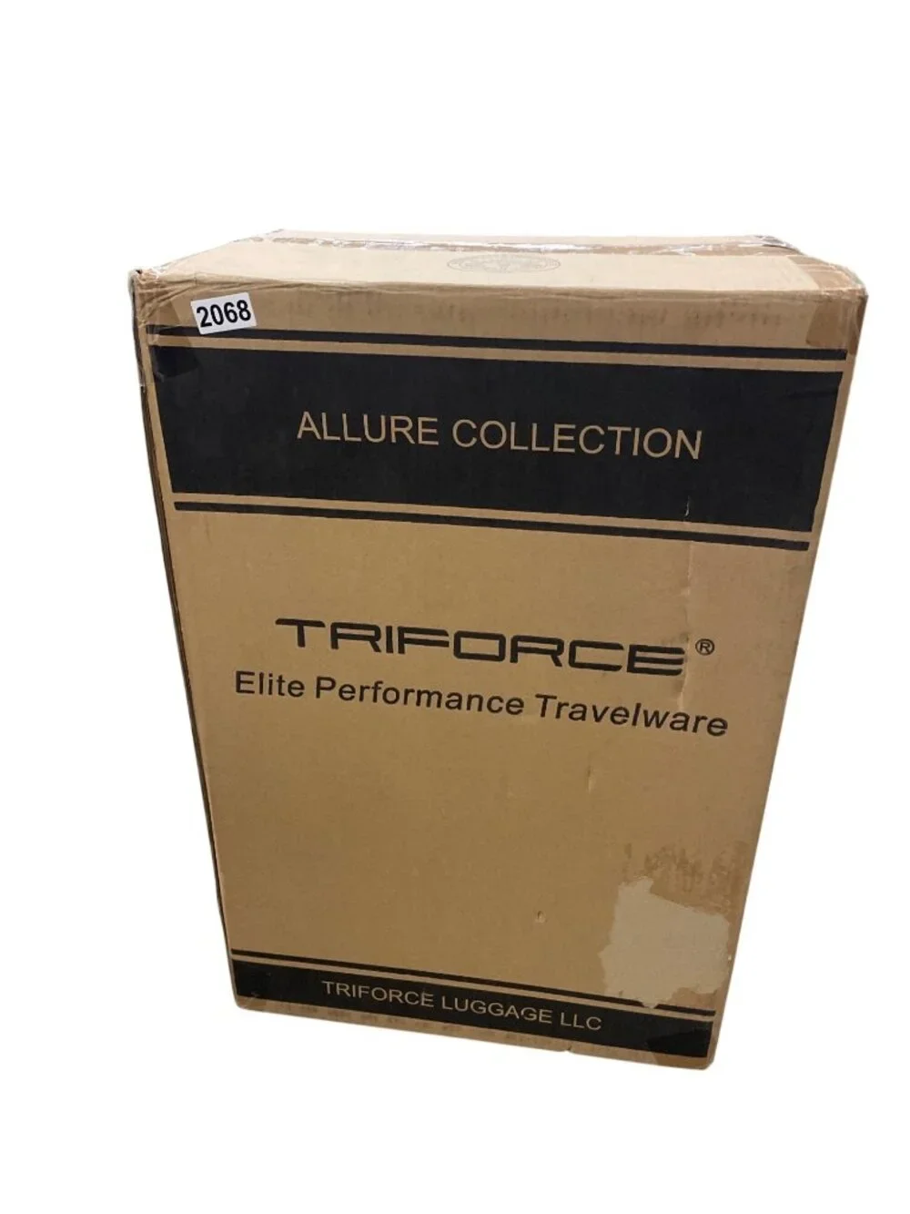 Triforce Navy Blue Telescopic Handle Build-in Scale Allure Collection Luggage